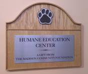 Humane Society Paw Plaque