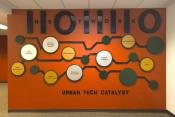 Technology Binary Code Wall